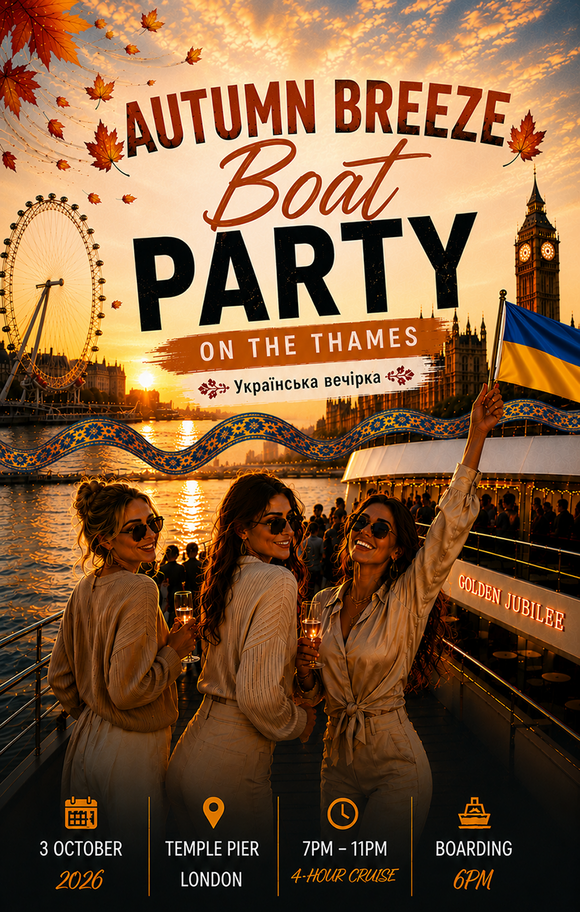 Autumn Breeze Party - Ukrainian Boat Party on Thames
